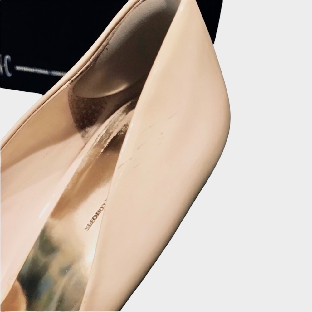 Inc Louie White Bone Patent Leather Heels Size 8.5 - Picture 6 of 7